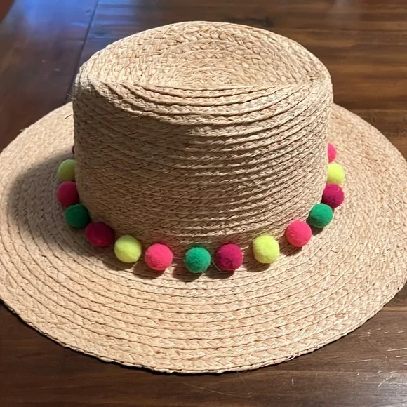 Michael Stars Pom Pompeii Wide Brim Adjustable Hat - Picture 3 of 7